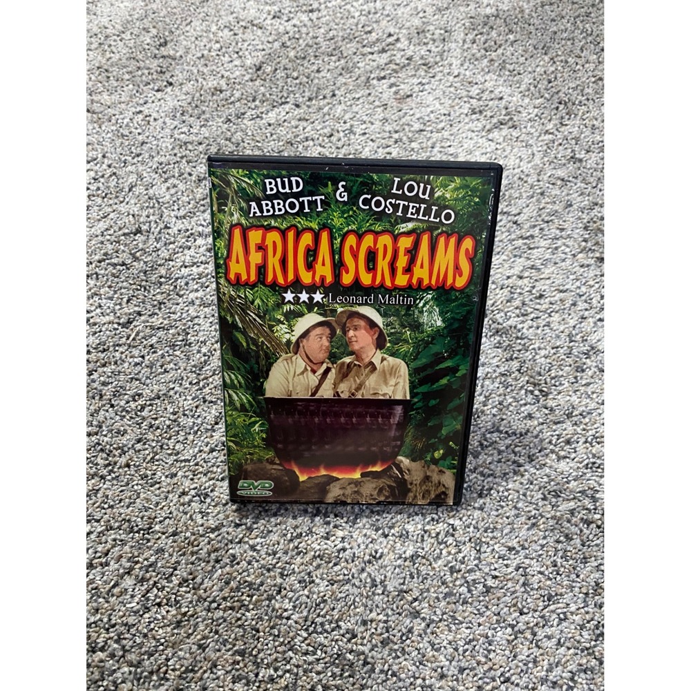 Abbott and Costello Africa Screams DVD 1949 Slapstick Comedy Movie Black White